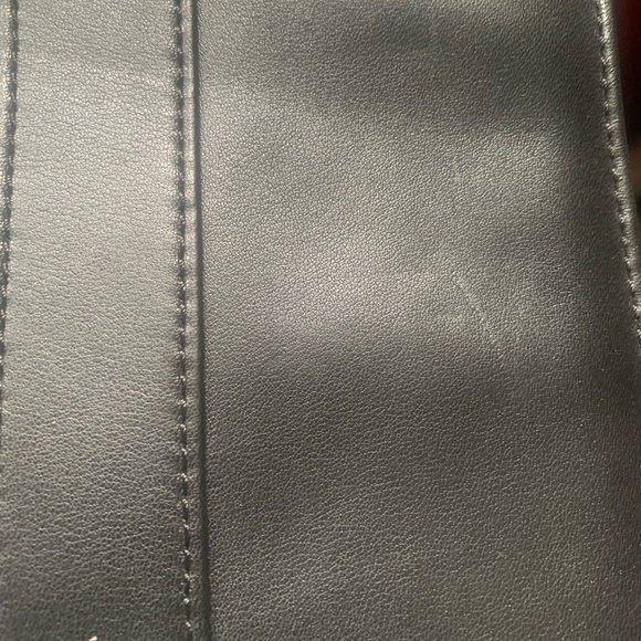 NEW Kenneth Cole Black Leather Laptop/Messenger Bag/Briefcase with Keys & Strap - Picture 3 of 16